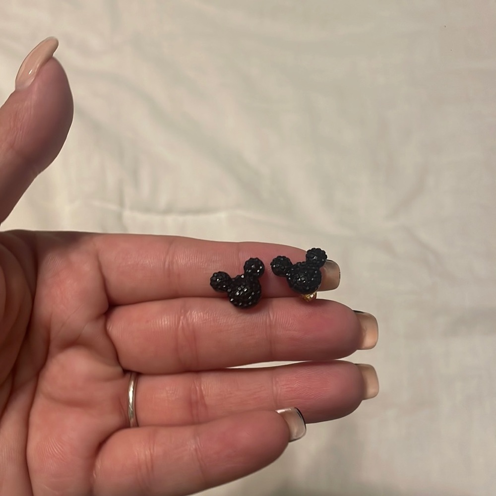 Black Minnie Mouse Earrings